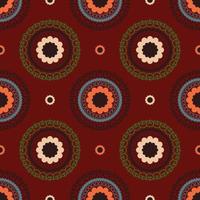 Geometric colorful mandala pattern. Ethnic mandala colorful vintage floral geometric shape seamless pattern background. Ethnic persian carpet, rug, wallpaper for interior decoration elements. vector