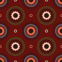 Geometric colorful mandala pattern. Ethnic mandala colorful vintage floral geometric shape seamless pattern background. Ethnic persian carpet, rug, wallpaper for interior decoration elements. vector