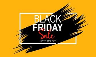 Black friday sale banner template background vector