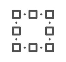 Cryptocurrency icon outline and linear vector. vector