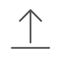Arrow icon outline and linear vector. vector