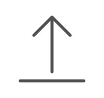 Arrow icon outline and linear vector. vector