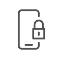 Locks icon outline and linear vector. vector