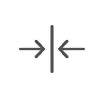 Arrow icon outline and linear vector. vector
