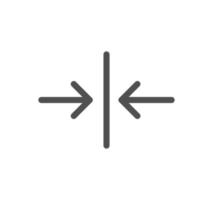 Arrow icon outline and linear vector. vector