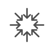 Arrow icon outline and linear vector. vector
