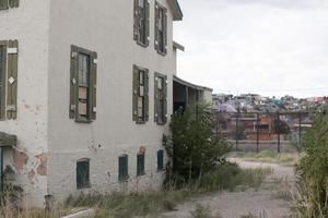 El Paso, Texas, USA September 29, 2022 The Old Fort Bliss Officers Quarters along the US Mexico border near downtown El Paso, that is now abandon photo