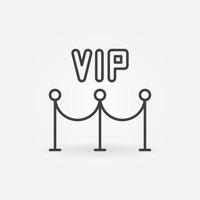 Stand Barrier or VIP Zone vector concept outline icon
