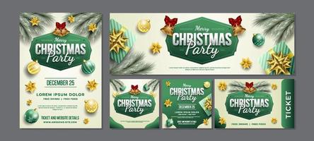 Christmas Party Design Series vector