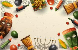 Happy Kwanzaa Background vector