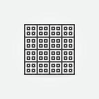 Floor Tiles vector concept simple linear icon
