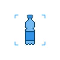 Vector Bottle concept colored icon