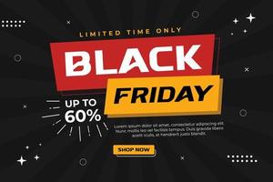 Black Friday Sale Background Design Template vector