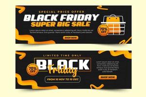 Black Friday Sale Banner Design Template vector