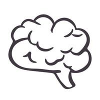 Brain Logo silhouette top view design vector template. Brainstorm think idea Logotype concept icon