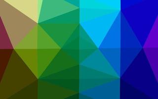 Dark Multicolor, Rainbow vector polygon abstract background.