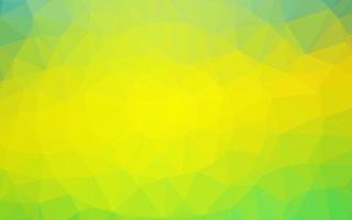 Light Green, Yellow vector polygon abstract layout.