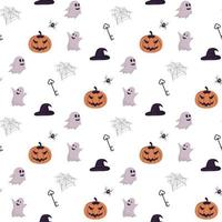 halloween seamless pattern vector