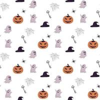 halloween seamless pattern vector