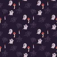 halloween seamless pattern vector