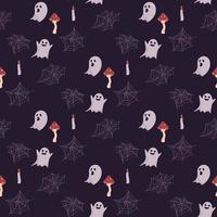 halloween seamless pattern vector