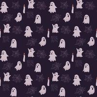 halloween seamless pattern vector