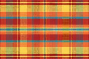 Tartan or plaid retro color pattern. vector