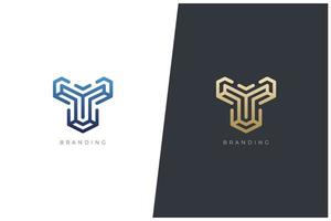 Y Monogram Letter Logo vector