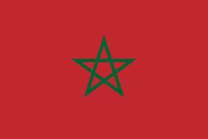bandera, de, marruecos, vector, ilustración vector
