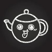 Teapot Chalk Drawing vector