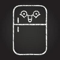 Refrigerator Chalk Drawing vector