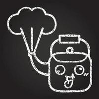 Kettle Chalk Drawing vector