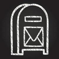 Mailbox Chalk Drawing vector