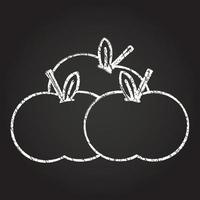 Apples Chalk Drawing vector