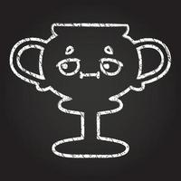 Trophy Chalk Drawing vector