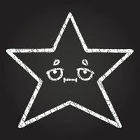 Star Chalk Drawing vector