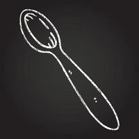 Spoon Chalk Drawing vector