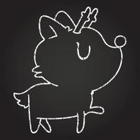 Reindeer Chalk Drawing vector