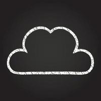 Cloud Chalk Drawing vector