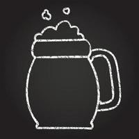 Mug Of Beer Chalk Drawing vector