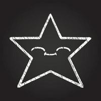 Star Chalk Drawing vector