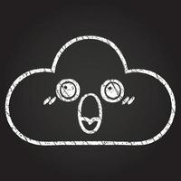 Cloud Chalk Drawing vector