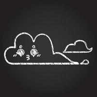 Cloud Chalk Drawing vector