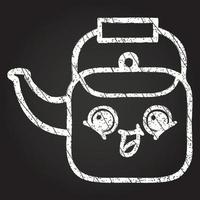 Teapot Chalk Drawing vector
