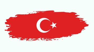 Colorful abstract Turkey flag design vector