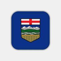 Alberta flag, province of Canada. Vector illustration.