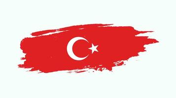 Professional Turkey texture flag vector