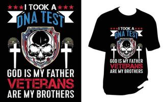 Veteran T Shirt Design vector