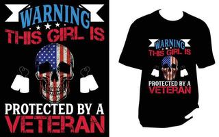 Veteran T Shirt Design vector