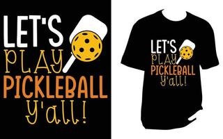 pickleball t shirt design vector